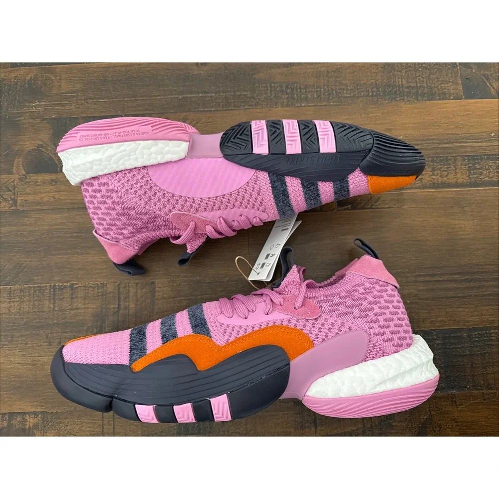 New Adidas Trae Young 2 Basketball Shoes Statosphere HO6483 Men's Sz 9.5 Lilac